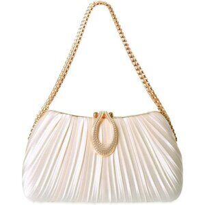 Gold Clutch Purse Women Evening Bag Wedding Prom Cocktail Party Formal Handbag